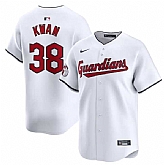 Men's Cleveland Guardians #38 Steven Kwan White Home Limited Baseball Stitched Jersey Dzhi,baseball caps,new era cap wholesale,wholesale hats